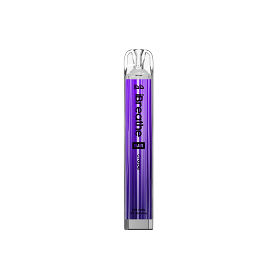 20mg iBreathe Bar 600 Disposable Vape 600 Puffs - Flavour: Grape