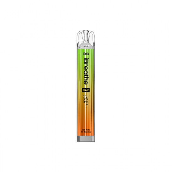 20mg iBreathe Bar 600 Disposable Vape 600 Puffs - Flavour: Jungle Juice