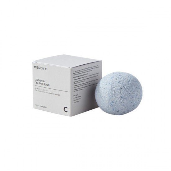 Mission C Lavender + 100mg CBD Bath Bomb - 140g