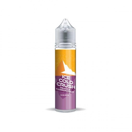 Ice Cold Crush 50ml Shortfill 0mg (70VG/30PG) - Flavour: Peach & Passionfruit