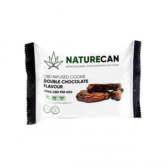 Naturecan 25mg CBD Double Chocolate Cookie 60g - Amount: X 1