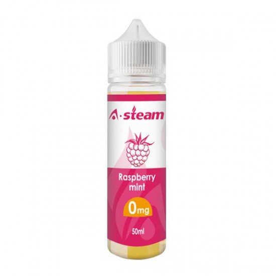 A-Steam 50ml Shortfill 0mg (50VG/50PG) - Flavour: Raspberry Mint