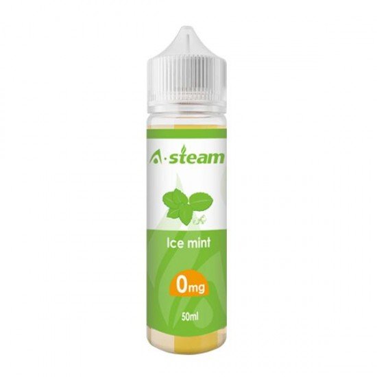 A-Steam 50ml Shortfill 0mg (50VG/50PG) - Flavour: Ice Mint