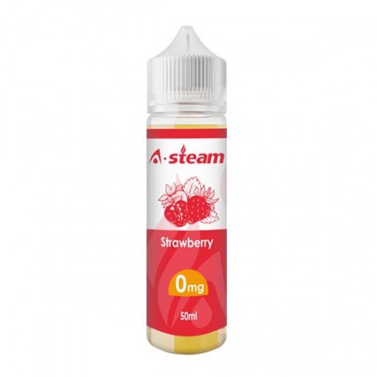 A-Steam 50ml Shortfill 0mg (50VG/50PG) - Flavour: Strawberry