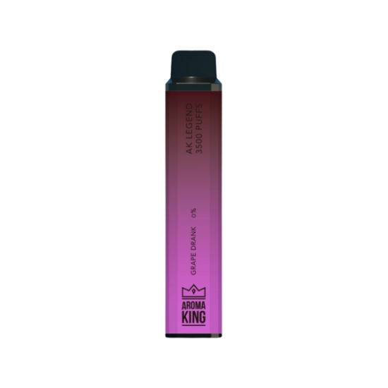 0mg Aroma King Legend Disposable Vape Device 3500 Puffs - Flavour: Grape Drank