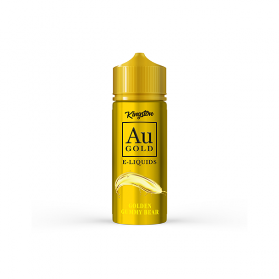 0mg AU Gold By Kingston 100ml Shortfill E-liquid (70VG/30PG) - Flavour: Golden Gummy Bear