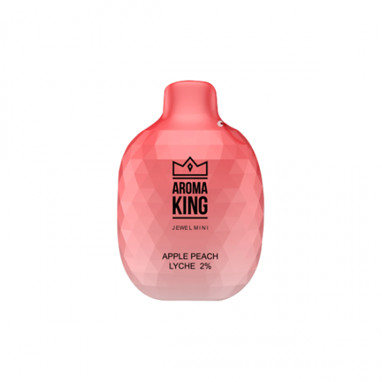 20mg Aroma King Jewel Mini Disposable Vape Device 600 Puffs - Flavour: Apple Peach Lychee