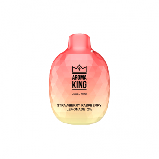 20mg Aroma King Jewel Mini Disposable Vape Device 600 Puffs - Flavour: Strawberry Raspberry Lemonade