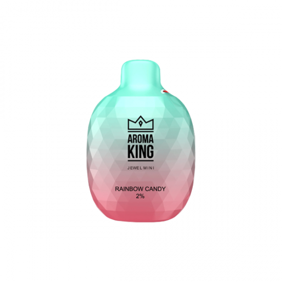 20mg Aroma King Jewel Mini Disposable Vape Device 600 Puffs - Flavour: Rainbow Candy