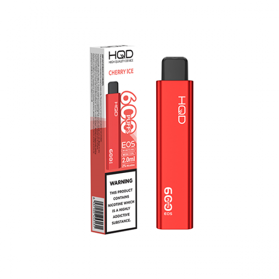 20mg HQD EOS Disposable Vape 600 Puffs - Flavour: Cherry Ice