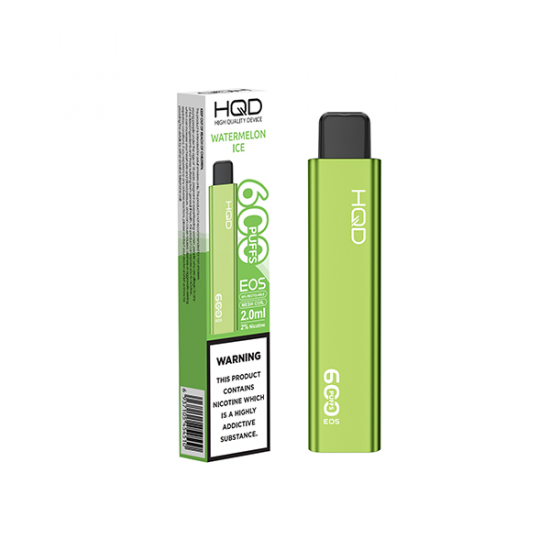 20mg HQD EOS Disposable Vape 600 Puffs - Flavour: Watermelon Ice