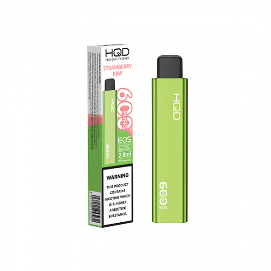 20mg HQD EOS Disposable Vape 600 Puffs - Flavour: Strawberry Kiwi