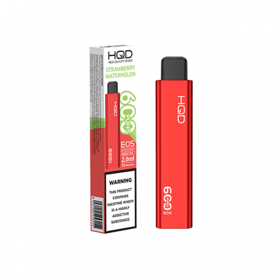 20mg HQD EOS Disposable Vape 600 Puffs - Flavour: Strawberry Watermelon