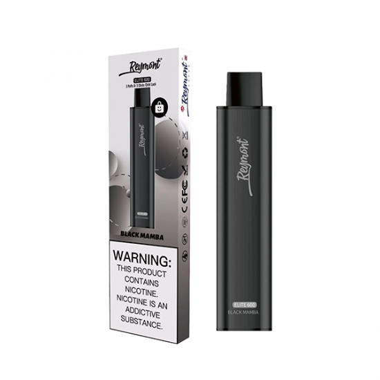 20mg Reymont Elite Disposable Vape 600 Puffs - Flavour: Black Mamba (Dragon Fruit)