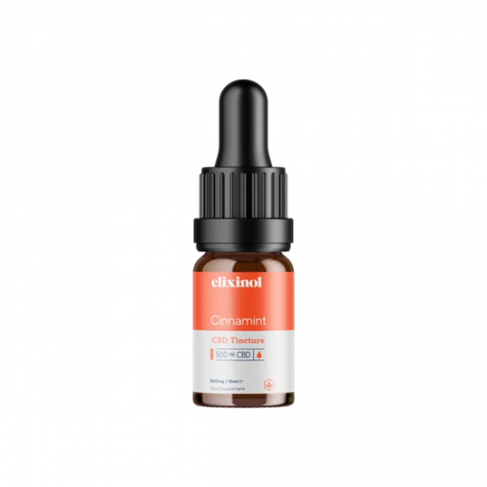 Elixinol 500mg CBD Oil Tinctures - 10ml - Flavour: Cinnamint