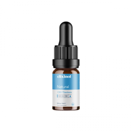 Elixinol 500mg CBD Oil Tinctures - 10ml - Flavour: Natural