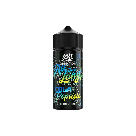 Wick Addiction All Day Long 100ml Shortfill 0mg (70VG/30PG) - Flavour: Cola Popsicle