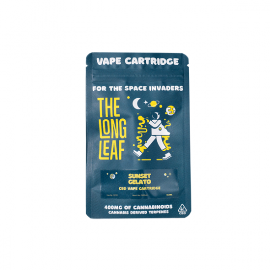 The Long Leaf 400mg Full Spectrum CBD Vape 0.5ml (BUY 1 GET 1 FREE) - Flavour: Sunset Gelato