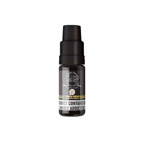 10mg Little Dessert Salts 10ml Nic Salts (50VG/50PG) - Flavour: Tarta de Santiago