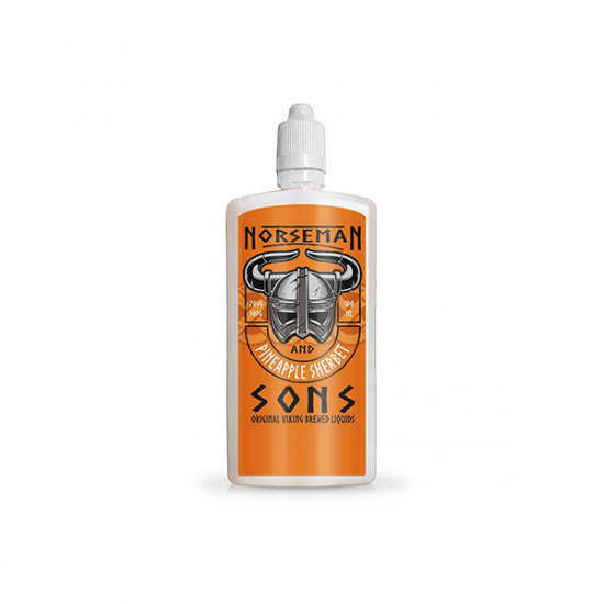 Norsemen 100ml Shortfill Flask Classics 0mg (70VG/30PG) - Flavour: Pineapple Sherbert