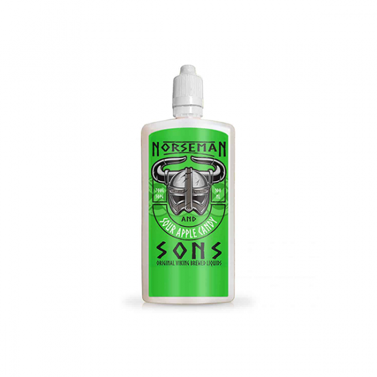 Norsemen 100ml Shortfill Flask Classics 0mg (70VG/30PG) - Flavour: Sour Apple Candy