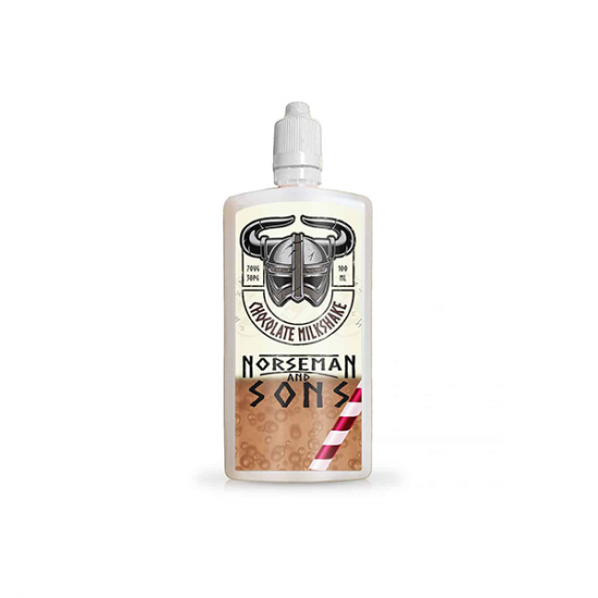 Norsemen 100ml Shortfill Flask Milkshakes 0mg (70VG/30PG) - Flavour: Chocolate Milkshake