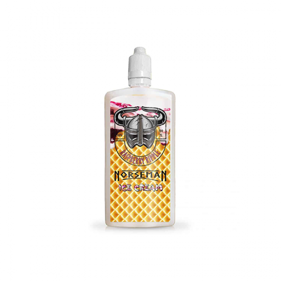 Norsemen 100ml Shortfill Flask Ice-creams 0mg (70VG/30PG) - Flavour: Raspberry Ripple