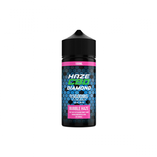 Haze CBD Diamond 15000mg CBD E-Liquid 100ml - Flavour: Bubble Haze