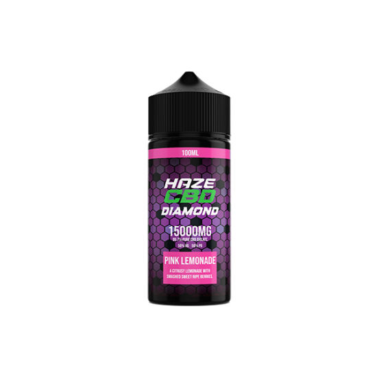 Haze CBD Diamond 15000mg CBD E-Liquid 100ml - Flavour: Pink Lemonade