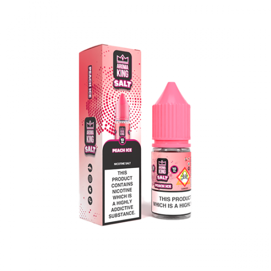 20mg Aroma King Nic Salts 10ml (50VG/50PG) - Flavour: Peach Ice