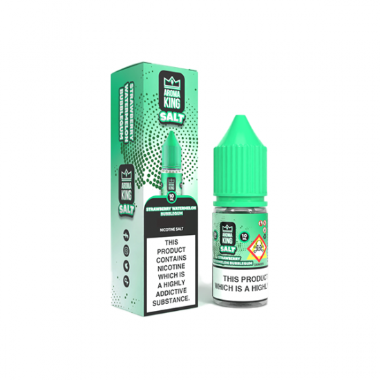 20mg Aroma King Nic Salts 10ml (50VG/50PG) - Flavour: Strawberry Watermelon Bubblegum