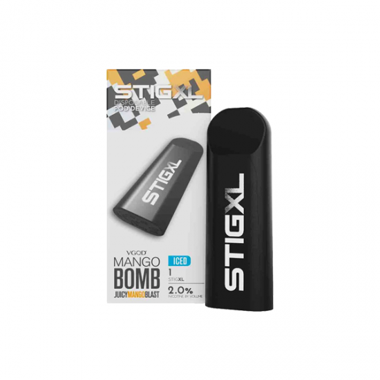 20mg VGOD Stig XL Disposable Vaping Device 700 Puffs - Flavour: Mango Bomb Iced