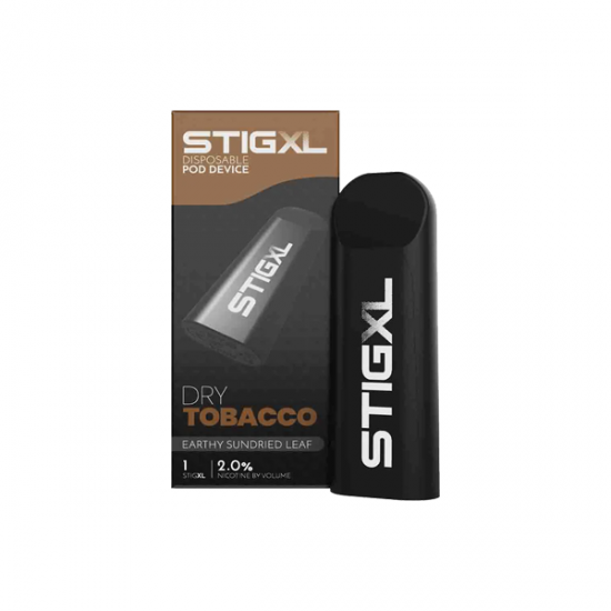 20mg VGOD Stig XL Disposable Vaping Device 700 Puffs - Flavour: Dry Tobacco