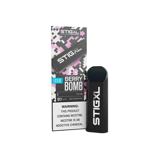 20mg VGOD Stig XL Disposable Vaping Device 700 Puffs - Flavour: Berry Bomb Iced