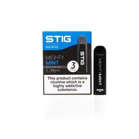 20mg VGOD Stig Disposable Pod Vape Kits 3PCS - Flavour: Mighty Mint