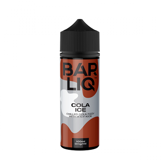 0mg Bar Liq shortfill 120ml (70VG/30PG) - Flavour: Cola Ice