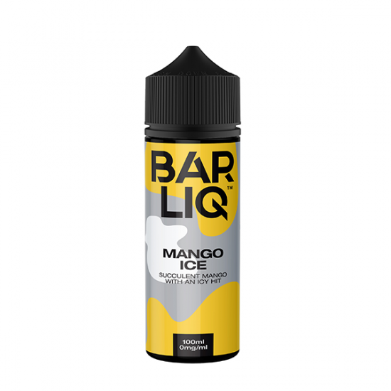 0mg Bar Liq shortfill 120ml (70VG/30PG) - Flavour: Mango Ice