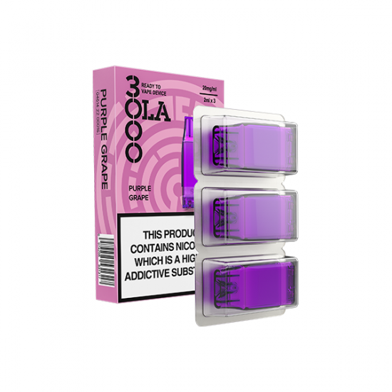 20mg SMPO Ola 3000 Prefilled Pods - 2ml - Flavour: Purple Grape