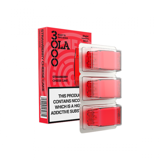 20mg SMPO Ola 3000 Prefilled Pods - 2ml - Flavour: Strawberry Cheesecake