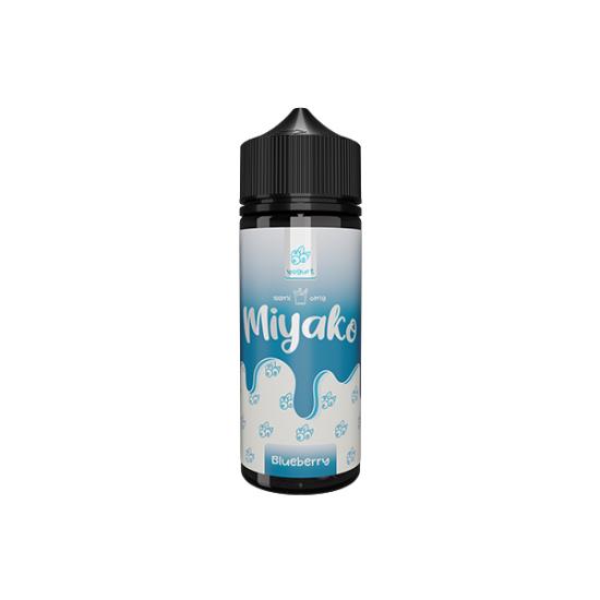 0mg Wick Liquor Miyako Yoghurt 100ml Shortfill (70VG/30PG) - Flavour: Blueberry