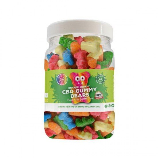 Orange County CBD 1600mg Gummies - Large Pack - Variety: Gummy Bears