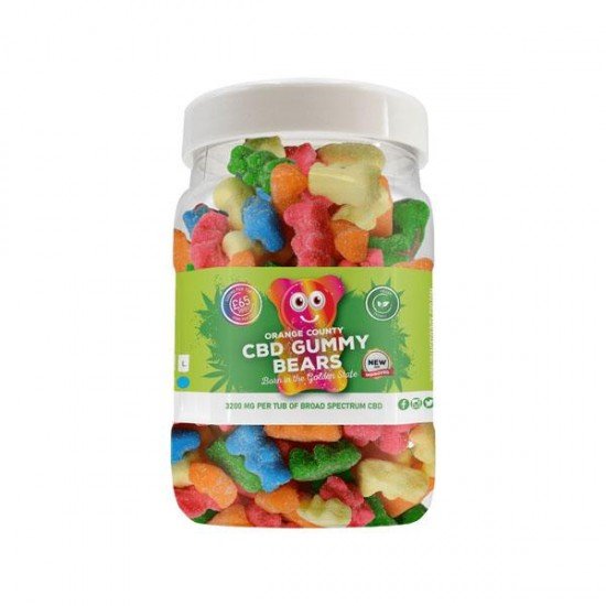 Orange County CBD 3200mg Gummies - Large Pack - Variety: Gummy Bears