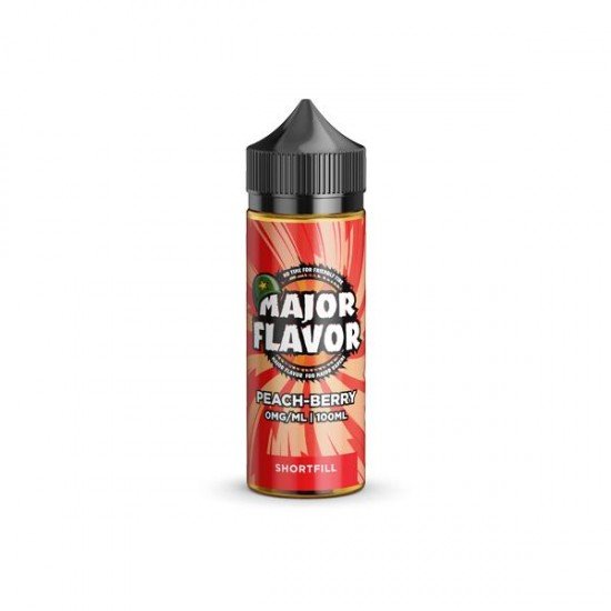 Major Flavor 100ml Shortfill 0mg (70VG/30PG) - Flavour: Peachberry