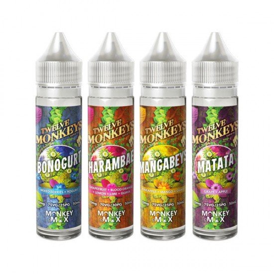 Twelve Monkeys 50ml Shortfill 0mg - Flavour: Jungle Secrets