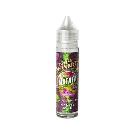 Twelve Monkeys 50ml Shortfill 0mg - Flavour: Matata