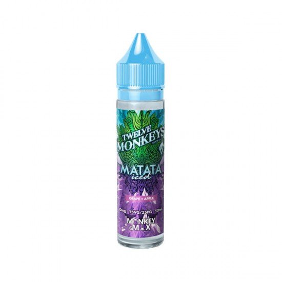 Twelve Monkeys Ice Age 50ml Shortfill 0mg (70VG/30PG) - Flavour: Matata Iced