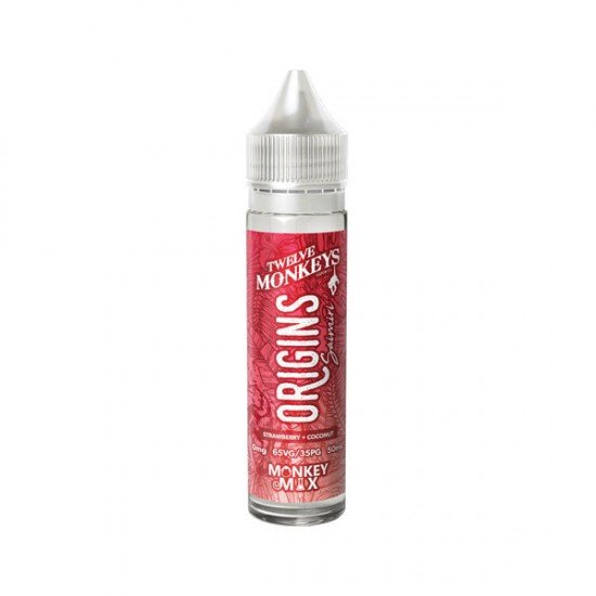 Twelve Monkeys Origins 50ml Shortfill 0mg (65VG/35PG) - Flavour: Saimiri