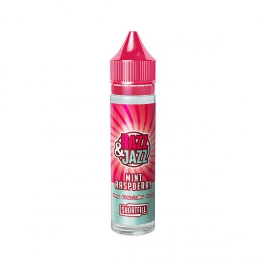 Razz & Jazz by Twelve Monkeys 50ml Shortfill 0mg (65VG/35PG) - Flavour: Mint Raspberry