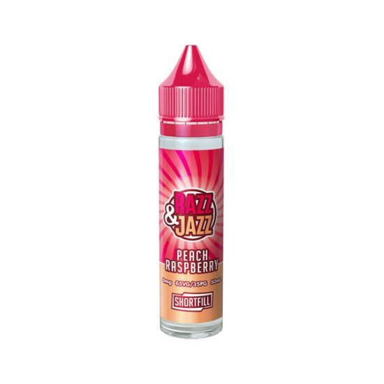 Razz & Jazz by Twelve Monkeys 50ml Shortfill 0mg (65VG/35PG) - Flavour: Peach Raspberry