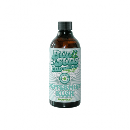 Bud Suds 1000mg CBD Bubble Bath - 300ml - Flavour: Peppermint Kush